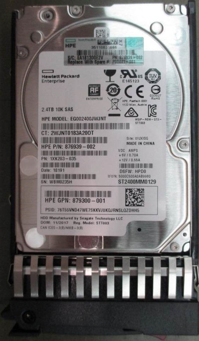 HPE MSA Q2R41A 2.4TB 10kRPM 2.5in SAS-12G Enterprise HDD