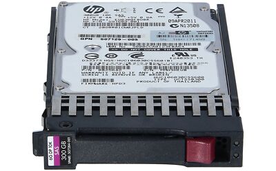 HP 507284-001 - HP 300GB SAS 6G 10K SFF HDD for G5-G7 Servers