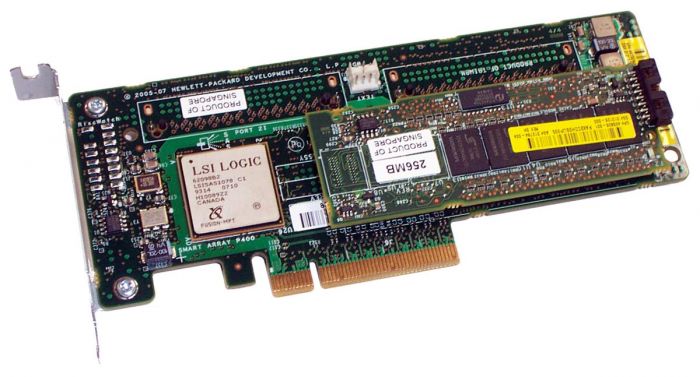 HP Smart Array P400 PCI-Express 8-Channel Serial Attached SCSI (SAS) RAID Controller Card with 256MB BBWC (Battery Backed Write Cache)
