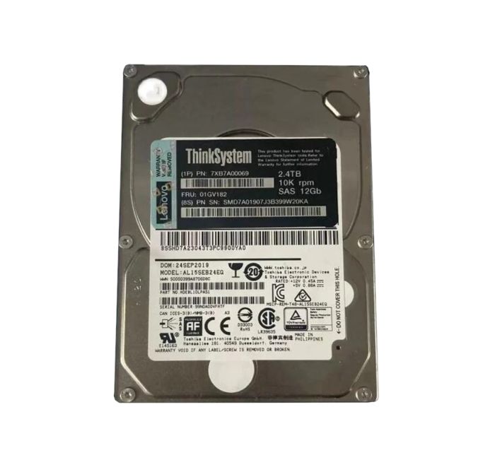 Lenovo 2.4TB SAS 12Gb/s 10000RPM 512e Hot-plug 2.5-inch Hard Drive
