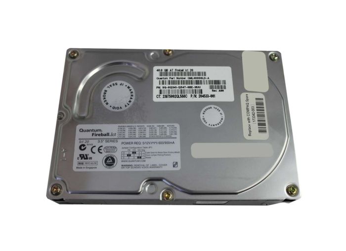 Compaq 40GB 5400RPM IDE Ultra ATA-100 3.5-inch Hard Drive
