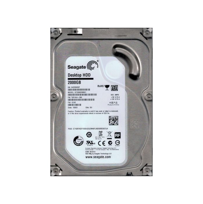 Seagate 2TB 7200RPM SATA 6Gb/s 3.5-inch Hard Drive
