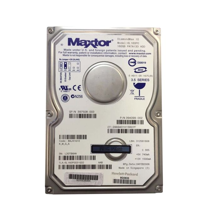 Compaq 160GB 7200RPM ATA-100 3.5-inch Hard Drive