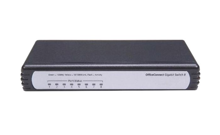 HP OfficeConnect 8-Ports RJ-45 10/100/1000Base-T Gigabit Ethernet Switch