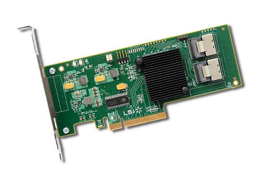 HP 8-Port PCI-Express X8 SAS/SATA Host Bus Adapter with Standard Bracket