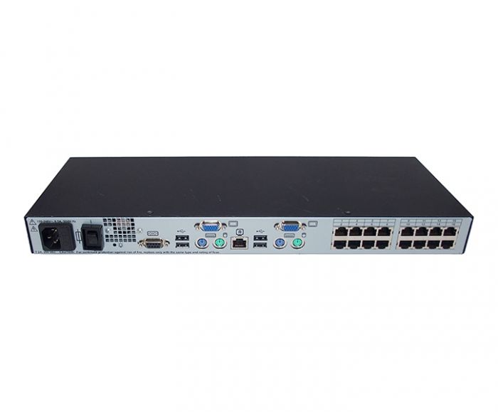 HP 0x2x16-Port Analog KVM Server Console Switch PS/2 RJ-45 G2 1U 2 Local Users Stackable