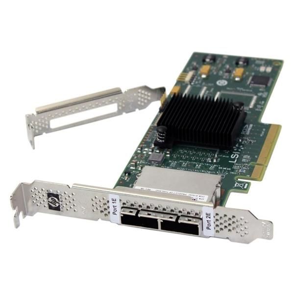 HP PCI-Express 6GB Dual Port Serial Attached SCSI / SAS Controller Host Bus Adapter