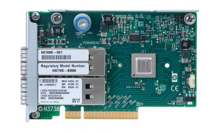 HP InfiniBand Dual-Port 10 / 40GB 544FLR-QSFP PCI-Express Network Adapter