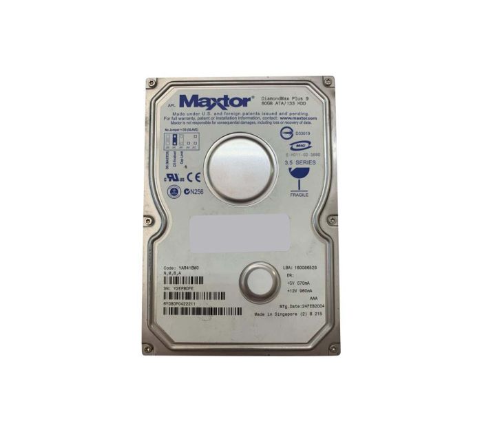 Maxtor 80GB 7200RPM ATA-133 3.5-inch Hard Drive