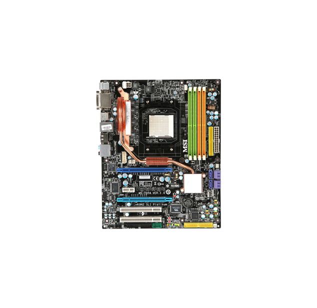 MSI K9N2 SLI Platinum Desktop Board nVIDIA nForce 750a SLI HyperTransport Technology Socket AM2+ 2600MHz 1000MHz 800MHz HT 8GB DDR2 SDRAM DDR2-1066/PC2-8500 DDR2-800/PC2-6400 DDR2-667/PC2-5300 DDR2-533/PC2-4200 SLI ATX