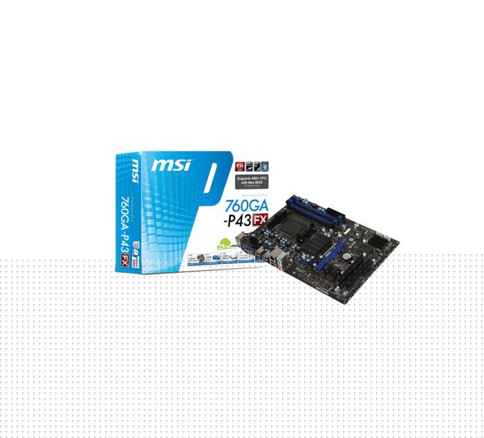 MSI MS-7641 Ver 4 Socket AM3+ AMD 760G + SB710 Chipset Support DDR3 2x DIMM 6x SATA 3.0Gb/s Micro-ATX Motherboard