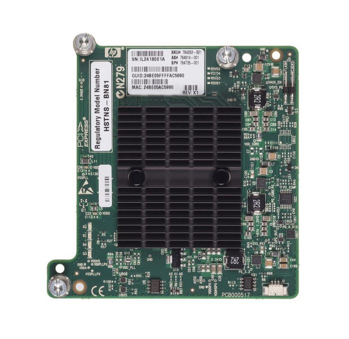 HP InfiniBand 544+M 10Gbps Dual Port PCI-Express 3.0 Mezzanine Network Adapter