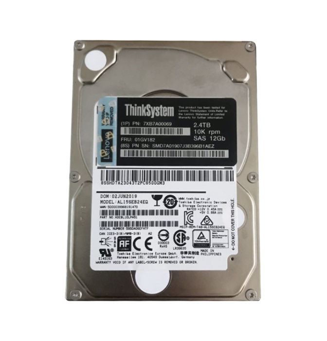 Lenovo 2.4TB SAS 12Gb/s 10000RPM Hot-plug 2.5-inch Hard Drive for ThinkSystem