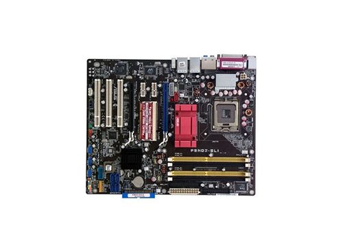 ASUS P5ND2-SLI Deluxe Desktop Board nVIDIA nForce4 SLI Enhanced SpeedStep Technology Socket T 1066MHz 800MHz 533MHz FSB 8GB DDR2 SDRAM DDR2-667/PC2-5300 DDR2-533/PC2-4200 DDR2-400/PC2-3200 SLI ATX