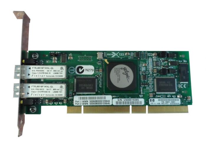 HP StorageWorks FCA2214DC 2GB Dual Port 64Bit 133MHz PCI-X Fibre Channel Host Bus Adapter