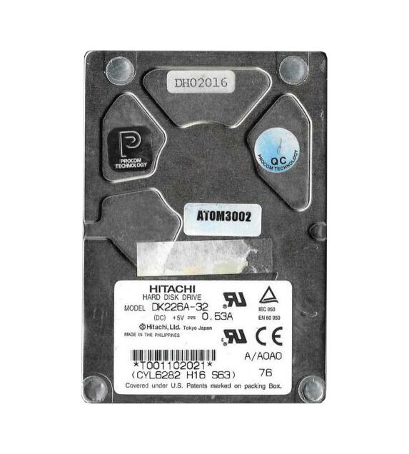 Hitachi Ultrastar DK226A 3.2GB 4000RPM IDE / ATA 128KB Cache 2.5-inch Hard Drive