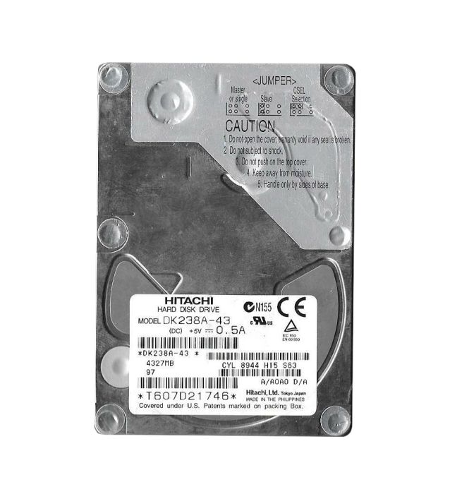 Hitachi 4.3GB 4200RPM ATA-33 512KB Cache 2.5-inch Hard Drive