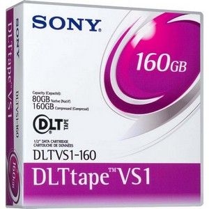Sony Value Smart DLT VS1 Data Cartridge - DLT DLTtape VS1 - 80GB (Native) / 160GB (Compressed)