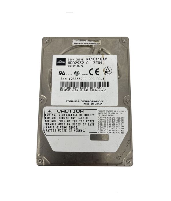 Toshiba 10GB 4200RPM ATA-33 512KB Cache 2.5-inch Hard Drive