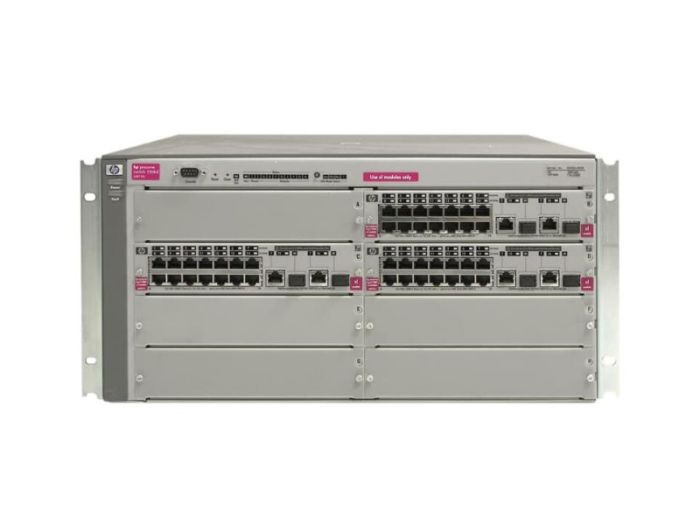 HP ProCurve Switch 5308xl-48G 48 x Ports 10/100/1000Base-T + 6 x SFP (mini-GBIC) Layer-4 Managed Stackable Gigabit Ethernet Switch Chassis