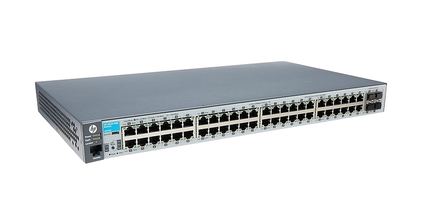 HPE 2530-48g Switch 48-Port Manageable - 48 X RJ-45 - 4 X Expansion Slots - 10/100/1000Base-T - Desktop Rack-mountable, Wall Mountable