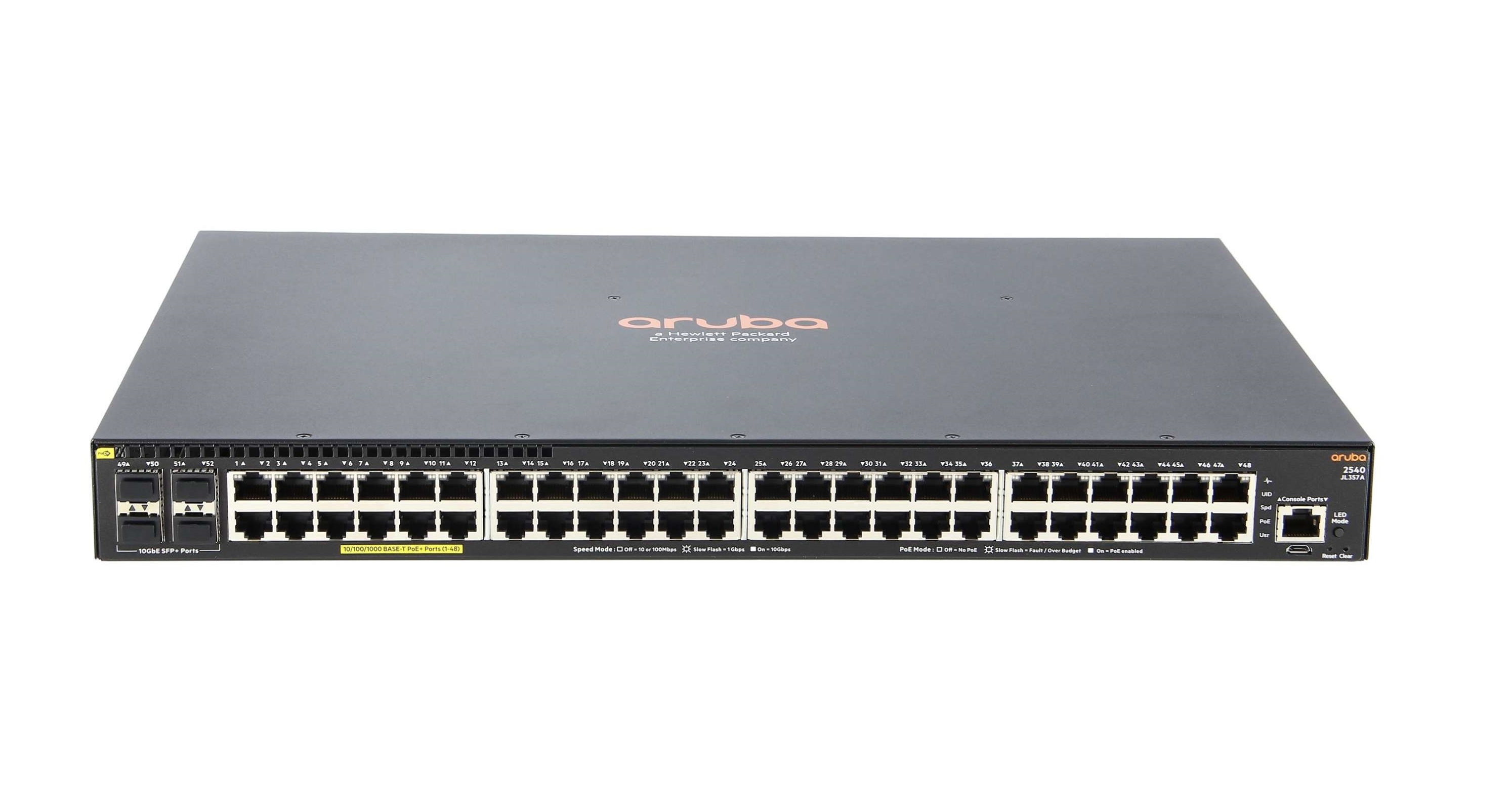 Buy JL357A#ABA-HPE Aruba 2540 48G POE+ 4SFP+ Switch 48-Port