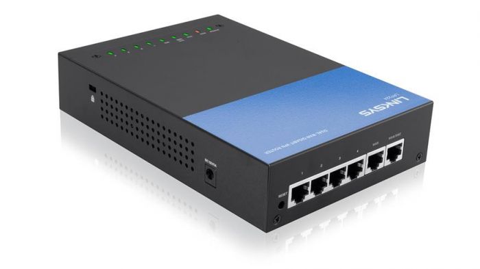 Linksys Dual Wan Gigabit Vpn Router 6 Ports SlotsGigabit Ethernet Desktop