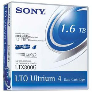 Sony LTX800G LTO Ultrium 4 Barcoded Data Cartridge - LTO Ultrium LTO-4 - 800GB (Native) / 1.6TB (Compressed)