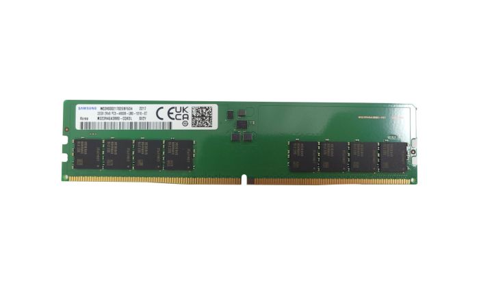 Samsung 32GB DDR5-4800MHz/PC5-38400 Non-ECC Unbuffered CL40 288-Pin UDIMM 1.1V Dual-Rank Memory Module