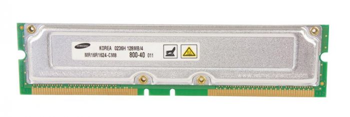 Samsung 128MB PC800 800MHz non-ECC 40ns 184-Pin RDRAM RIMM Memory Module