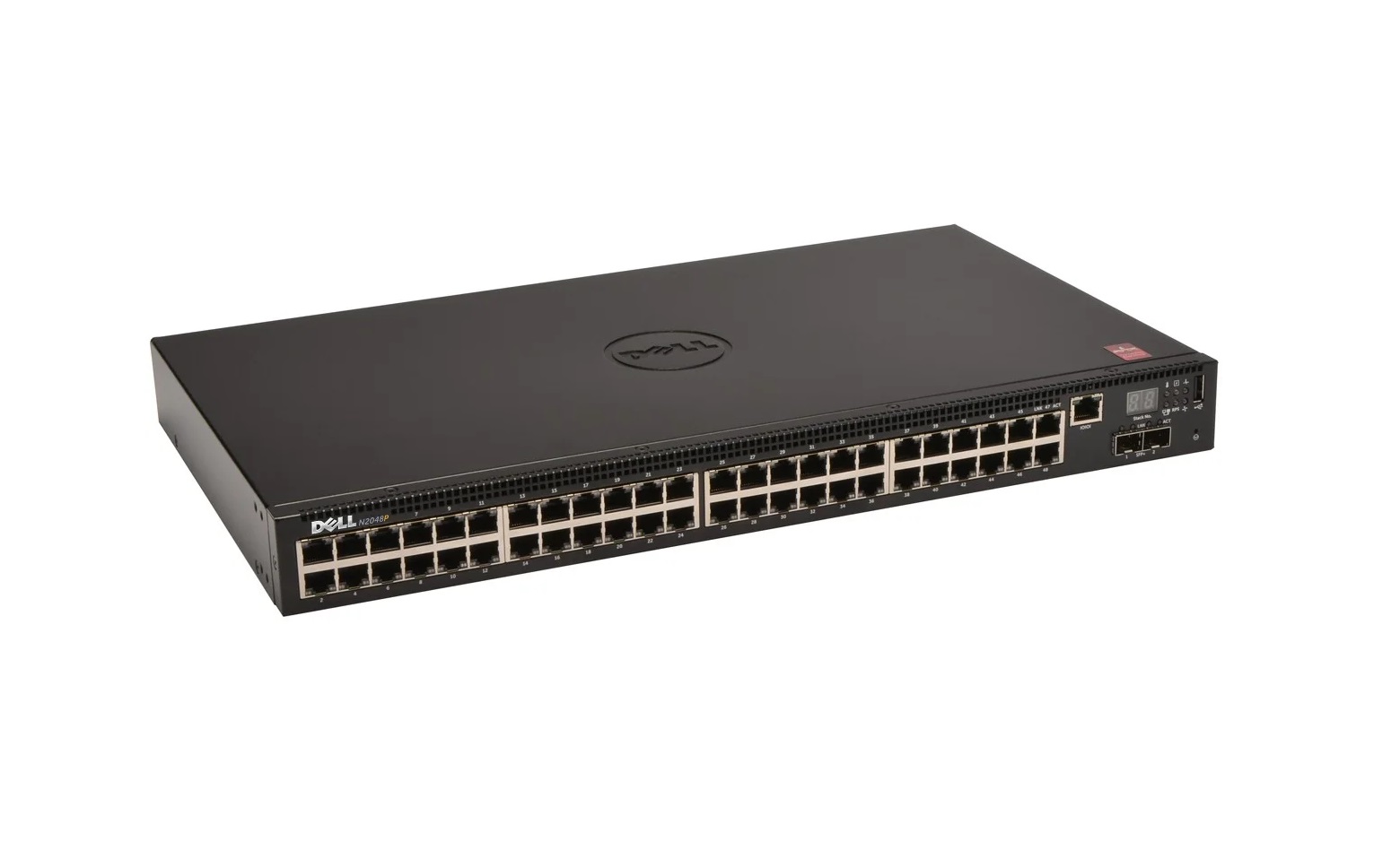 Dell N2048p Managed L3 Switch 48 POE+ Ethernet Ports and 2 10- Gigabit SFP+ Ports