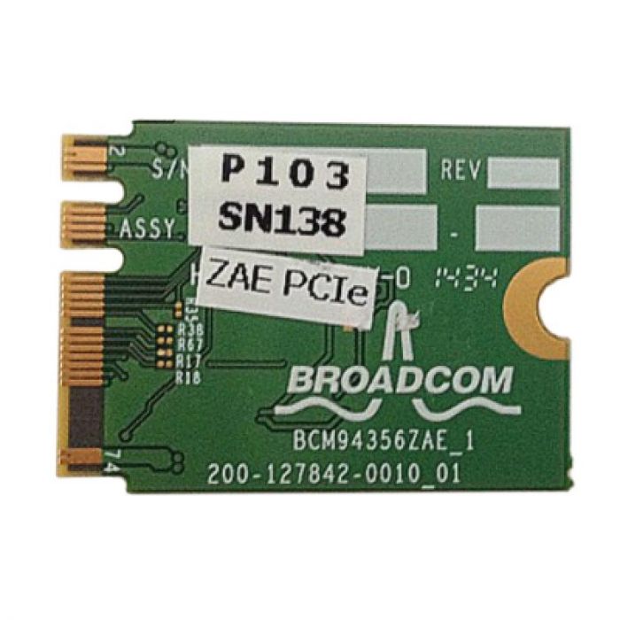 HP Broadcom Mini PCI-Express (M.2) Dual-Band Network Adapter 802.11b/a/g/n Bluetooth 4.0 EDR