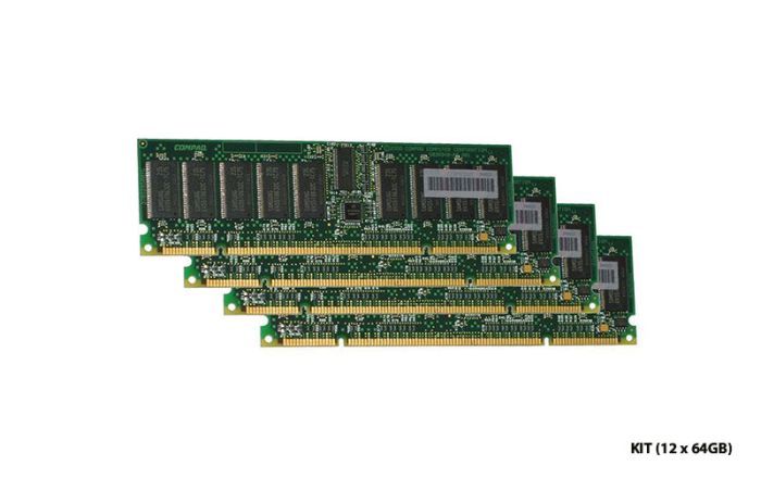 Fujitsu 768GB (12 x 64GB) 3200MHz PC4-25600 ECC Registered CL22 288-Pin DIMM 1.2V 2Rx4 Memory Module