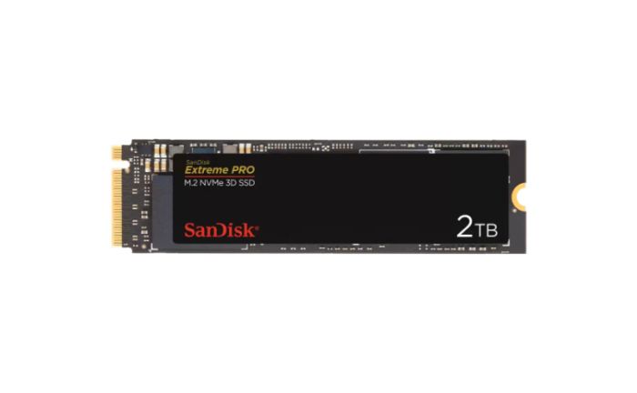 SanDisk Extreme PRO 2TB PCI Express NVMe 3.0 x4 M.2 2280 Solid State Drive