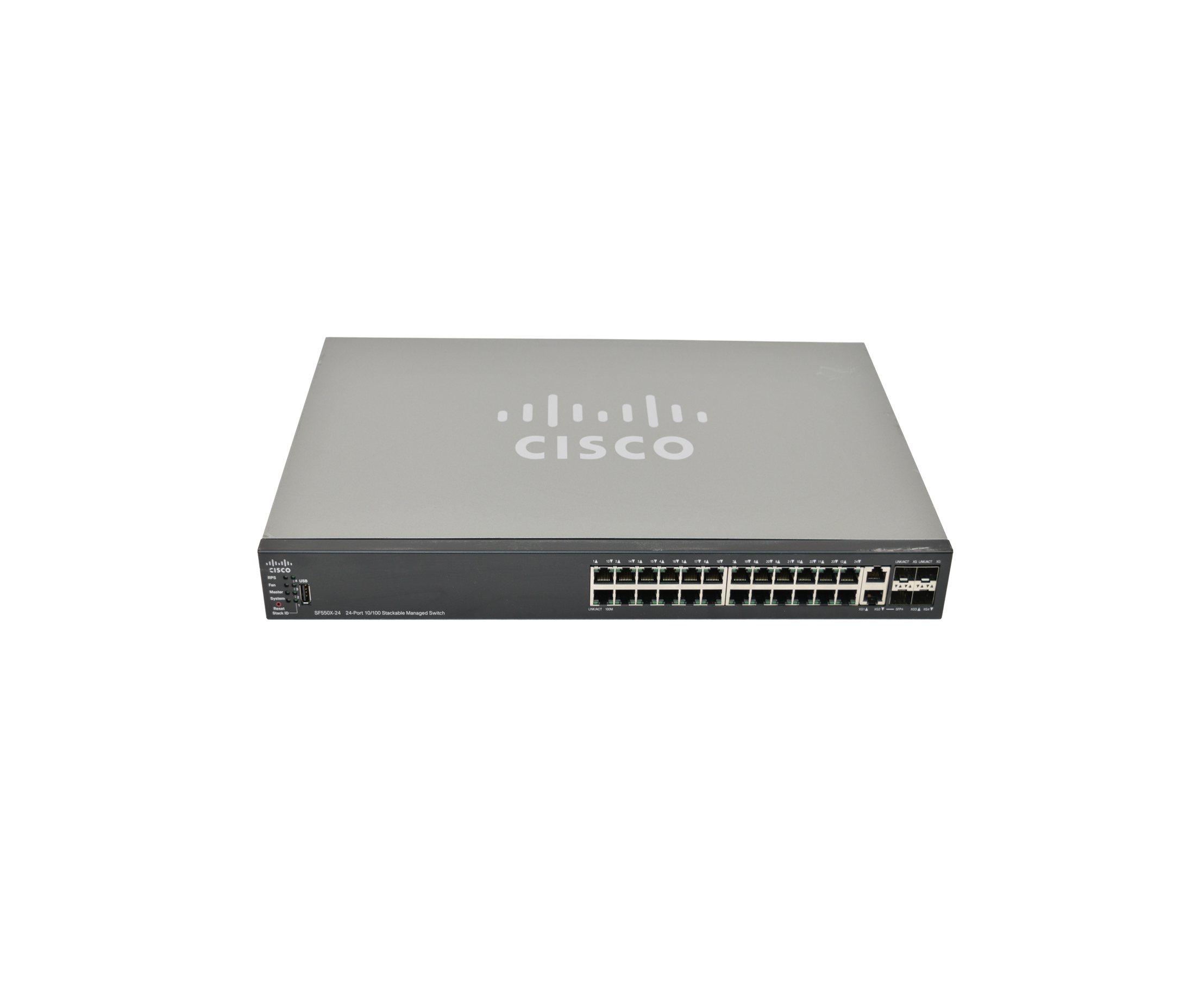 Cisco 550X Series Sx550x-24ft Switch L3 Managed 12 X 10GBase-T + 12 X 10Gigabit SFP+ - Desktop, Rack-mountable