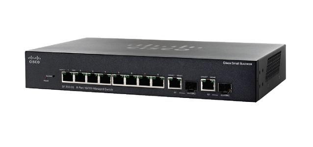 Cisco Small Business SRW208MP 8-Ports 8 x 10/100Base-T + 2 x SFP Layer 3 Managed Fast Ethernet Network Switch
