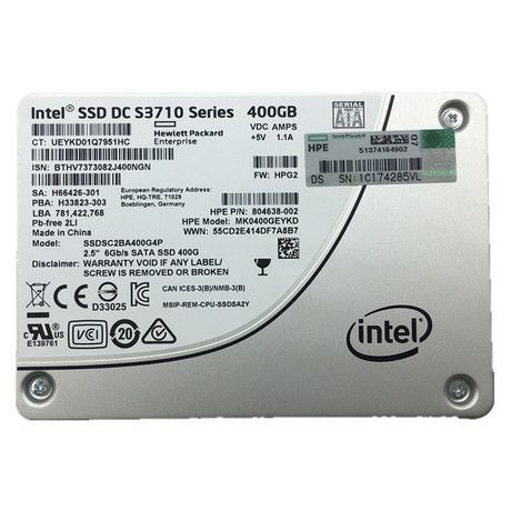 Intel 400GB SATA 6Gb/s 2.5-inch Solid State Drive