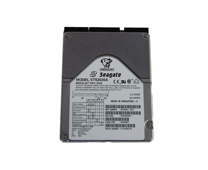 Seagate 2.56GB 2.5-inch 5400RPM ATA-33 128KB Cache 3.5-inch Hard Drive