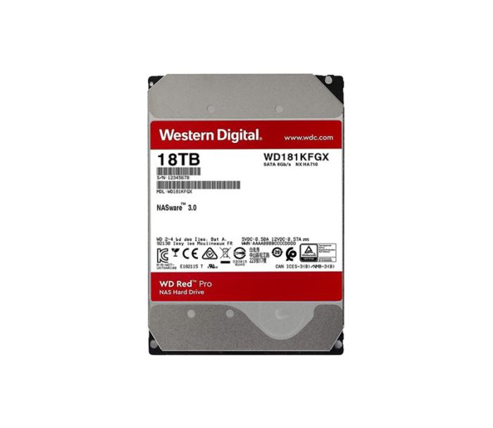 Western Digital Red Pro 18TB 7200RPM 3.5-inch Hard Drive