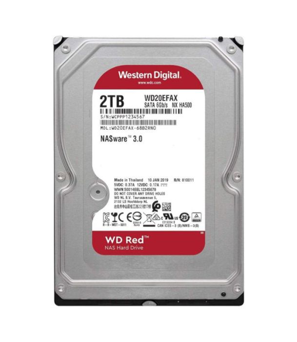 Western Digital Red NAS Storage 2TB SATA 6Gb/s 5400RPM 256MB Cache 3.5-inch Hard Drive