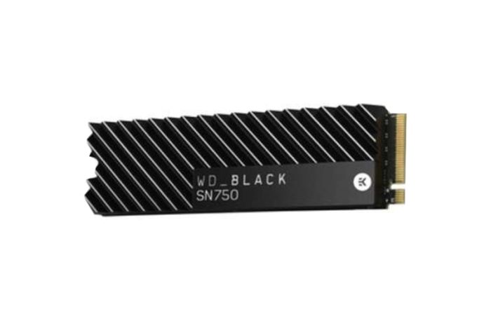 Western Digital BLACK SN750 500GB PCI Express NVMe 3.0 Solid State Drive With Heatsink