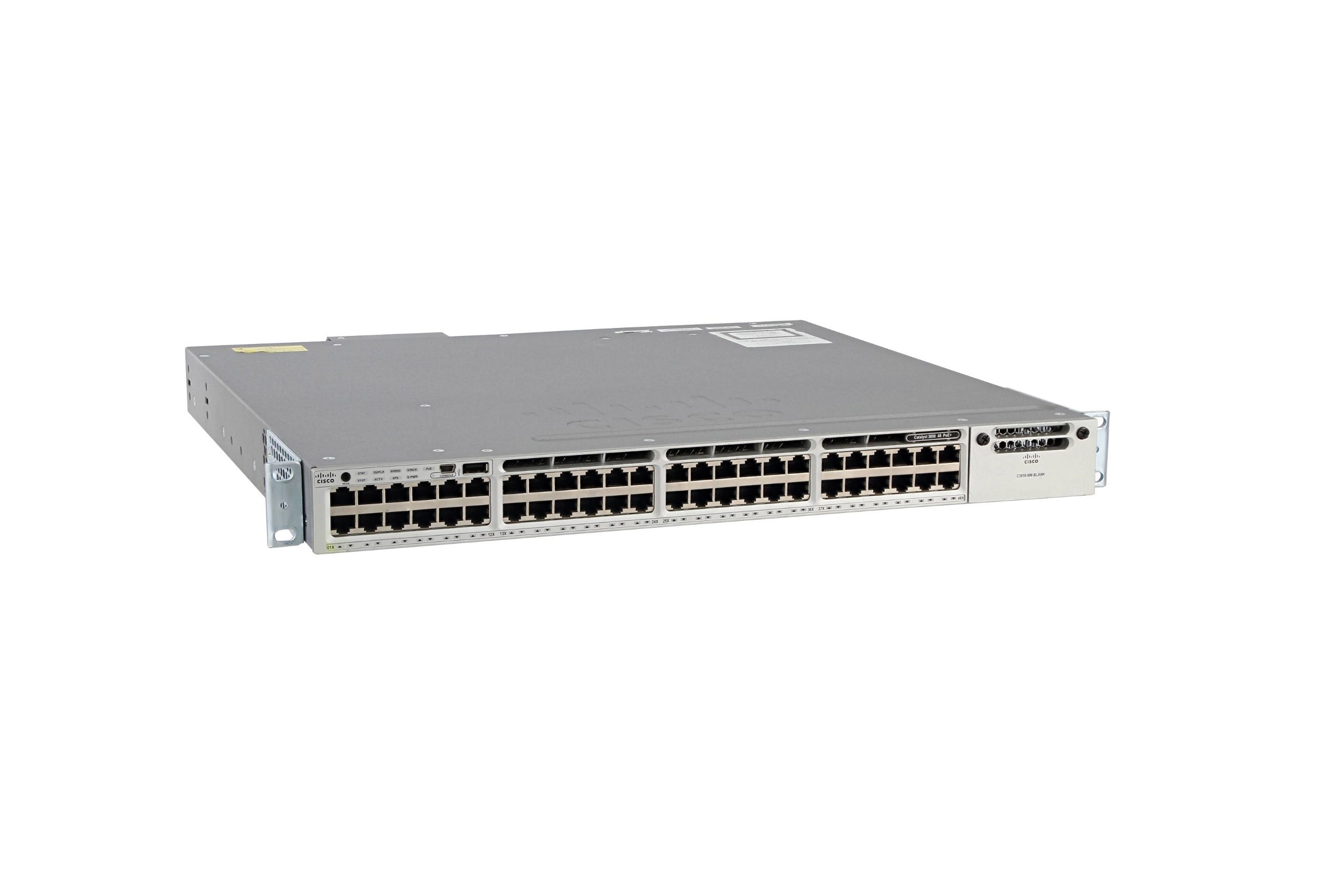 Cisco Catalyst 3850-48t-e Managed L3 Switch 48 Ethernet Ports