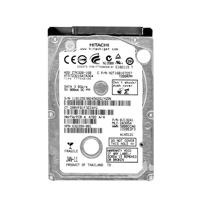 Hitachi 160GB 7200RPM SATA 3Gb/s 2.5-inch Hard Drive